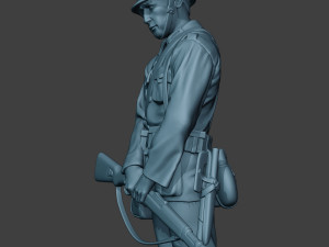 german soldier ww2 praying2 g6 Modèles 3D en vedette