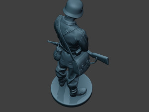 german soldier ww2 praying2 g6 Modèles 3D en vedette