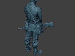 german soldier ww2 praying2 g6 Modèles 3D en vedette
