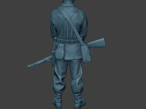german soldier ww2 praying2 g6 Modèles 3D en vedette