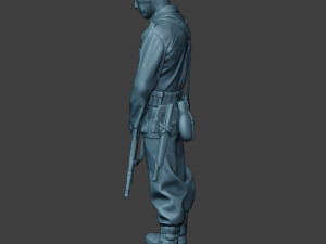 german soldier ww2 praying2 g6 Modèles 3D en vedette