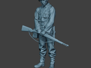 german soldier ww2 praying2 g6 Modèles 3D en vedette