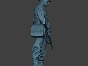 german soldier ww2 praying2 g6 Modèles 3D en vedette