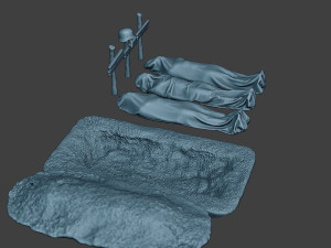 german soldier ww2 tombs and corpses g6 3D Print Model
