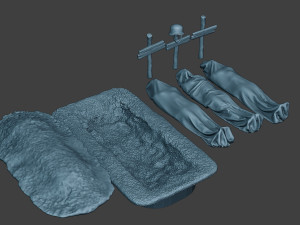 german soldier ww2 tombs and corpses g6 3D Print Model