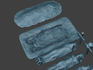 german soldier ww2 tombs and corpses g6 3D Print Model