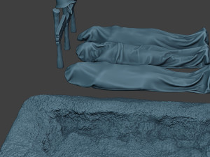 german soldier ww2 tombs and corpses g6 3D Print Model