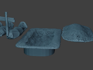 german soldier ww2 tombs and corpses g6 3D Print Model
