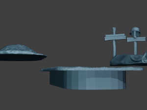 german soldier ww2 tombs and corpses g6 3D Print Model