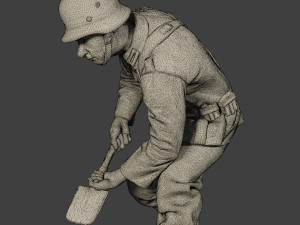 german soldier ww2 g6 pack1 3D प्रिंट मॉडल