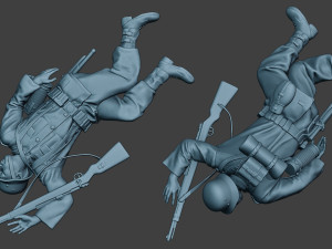 german soldier ww2 g6 pack1 3D प्रिंट मॉडल