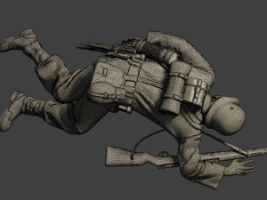german soldier ww2 g6 pack1 3D प्रिंट मॉडल