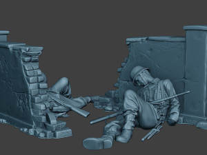 german soldier ww2 g6 pack1 3D प्रिंट मॉडल