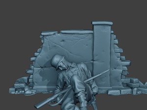 german soldier ww2 g6 pack1 3D प्रिंट मॉडल