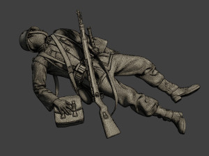 german soldier ww2 g6 pack1 3D प्रिंट मॉडल