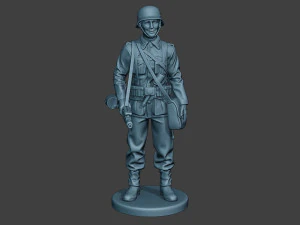german soldier ww2 mg42 stand g7 3D Print Model