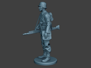 german soldier ww2 mg42 stand g7 3D 打印模型