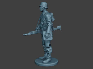 german soldier ww2 mg42 stand g7 3D Print Model