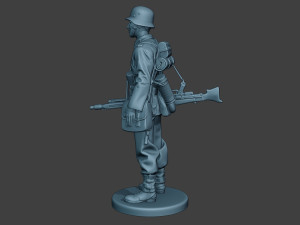 german soldier ww2 mg42 stand g7 3D 打印模型