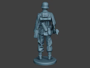 german soldier ww2 mg42 stand g7 3D Print Model