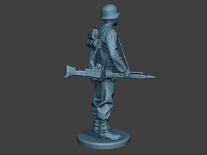 german soldier ww2 mg42 stand g7 3D Print Model