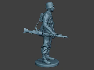 german soldier ww2 mg42 stand g7 3D Print Model