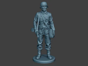 german soldier ww2 mg42 stand g7 3D Print Model