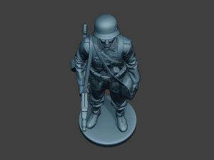 german soldier ww2 mg42 stand g7 3D Print Model