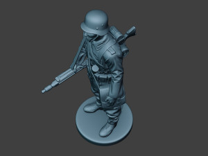 german soldier ww2 mg42 stand g7 3D 打印模型