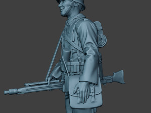 german soldier ww2 mg42 stand g7 3D 打印模型