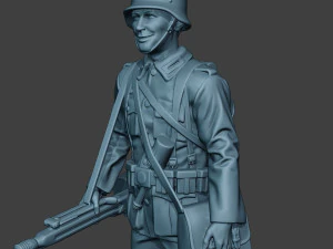 german soldier ww2 mg42 stand g7 3D Print Model