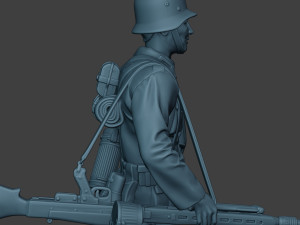 german soldier ww2 mg42 stand g7 3D 打印模型