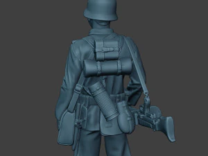 german soldier ww2 mg42 stand g7 3D Print Model