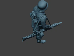 german soldier ww2 mg42 stand g7 3D Print Model