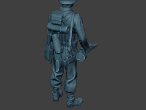 german soldier ww2 mg42 stand g7 3D Print Model