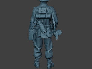 german soldier ww2 mg42 stand g7 3D 打印模型