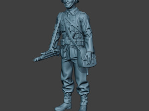 german soldier ww2 mg42 stand g7 3D 打印模型