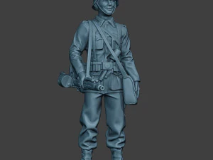 german soldier ww2 mg42 stand g7 3D Print Model