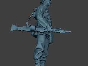 german soldier ww2 mg42 stand g7 3D Print Model