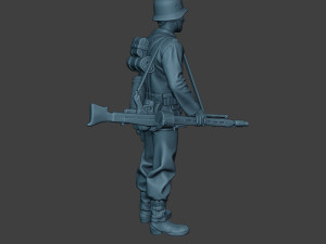 german soldier ww2 mg42 stand g7 3D 打印模型