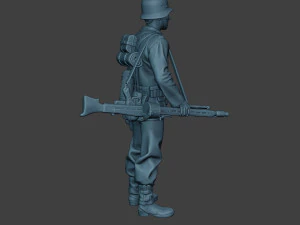 german soldier ww2 mg42 stand g7 3D Print Model
