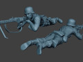 german soldier ww2 mg42 shoot down g7 Modello di stampa 3D