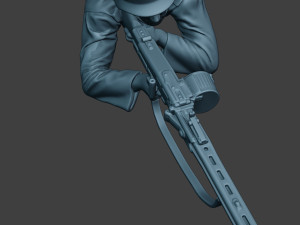 german soldier ww2 mg42 shoot down g7 Modèles 3D en vedette