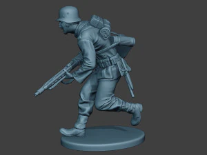 німецький солдат ww2 mg42 run g7 3D Принт Модель