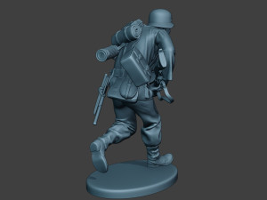 german soldier ww2 mg42 run g7 3D प्रिंट मॉडल
