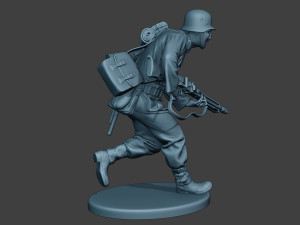 german soldier ww2 mg42 run g7 3D प्रिंट मॉडल