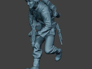німецький солдат ww2 mg42 run g7 3D Принт Модель