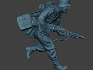 german soldier ww2 mg42 run g7 3D प्रिंट मॉडल