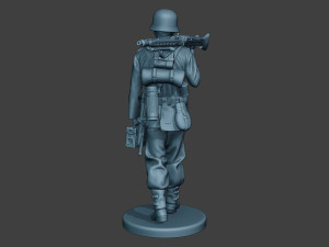 german soldier ww2 mg42 walk g7 3D प्रिंट मॉडल