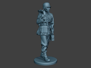 german soldier ww2 mg42 walk g7 3D प्रिंट मॉडल